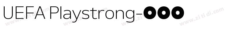 UEFA Playstrong字体转换